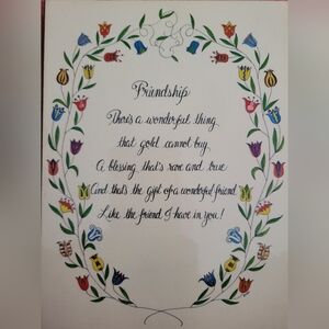 Tulips Floral Friendship Wall Art Wall Hanging Plaque